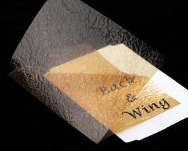 Fine Back & Wing Foil, Dark Tan